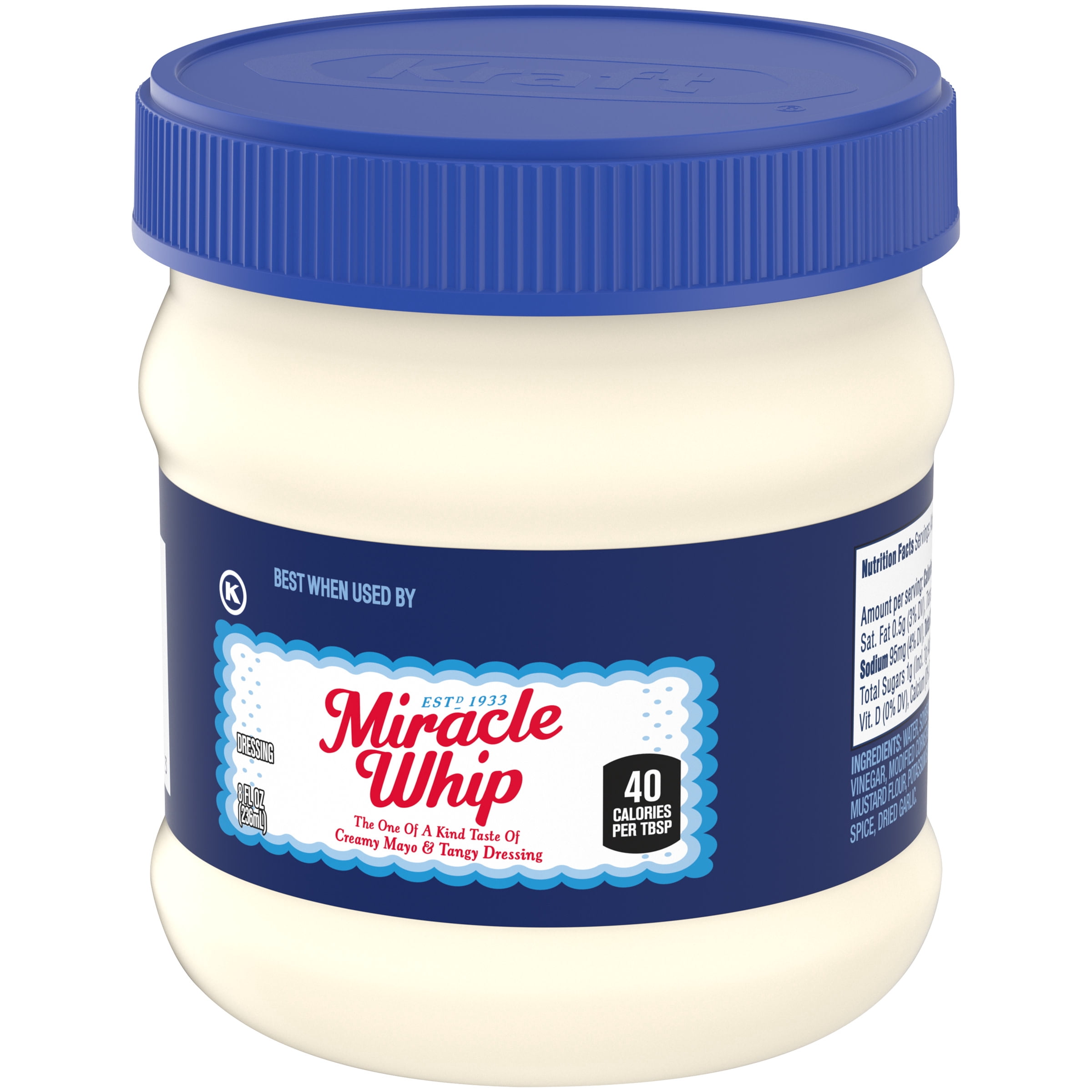 (12 pack) Miracle Whip Dressing, 8 fl oz Jar