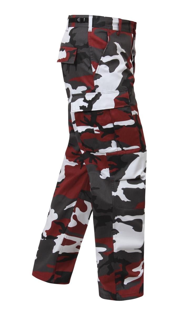 camouflage pants red