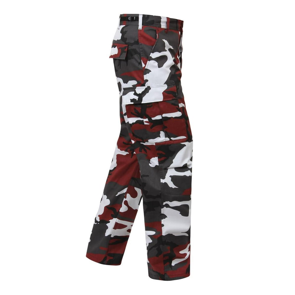 Rothco - Ultra Force Red Camouflage B.D.U. Pants, Size X-Small ...