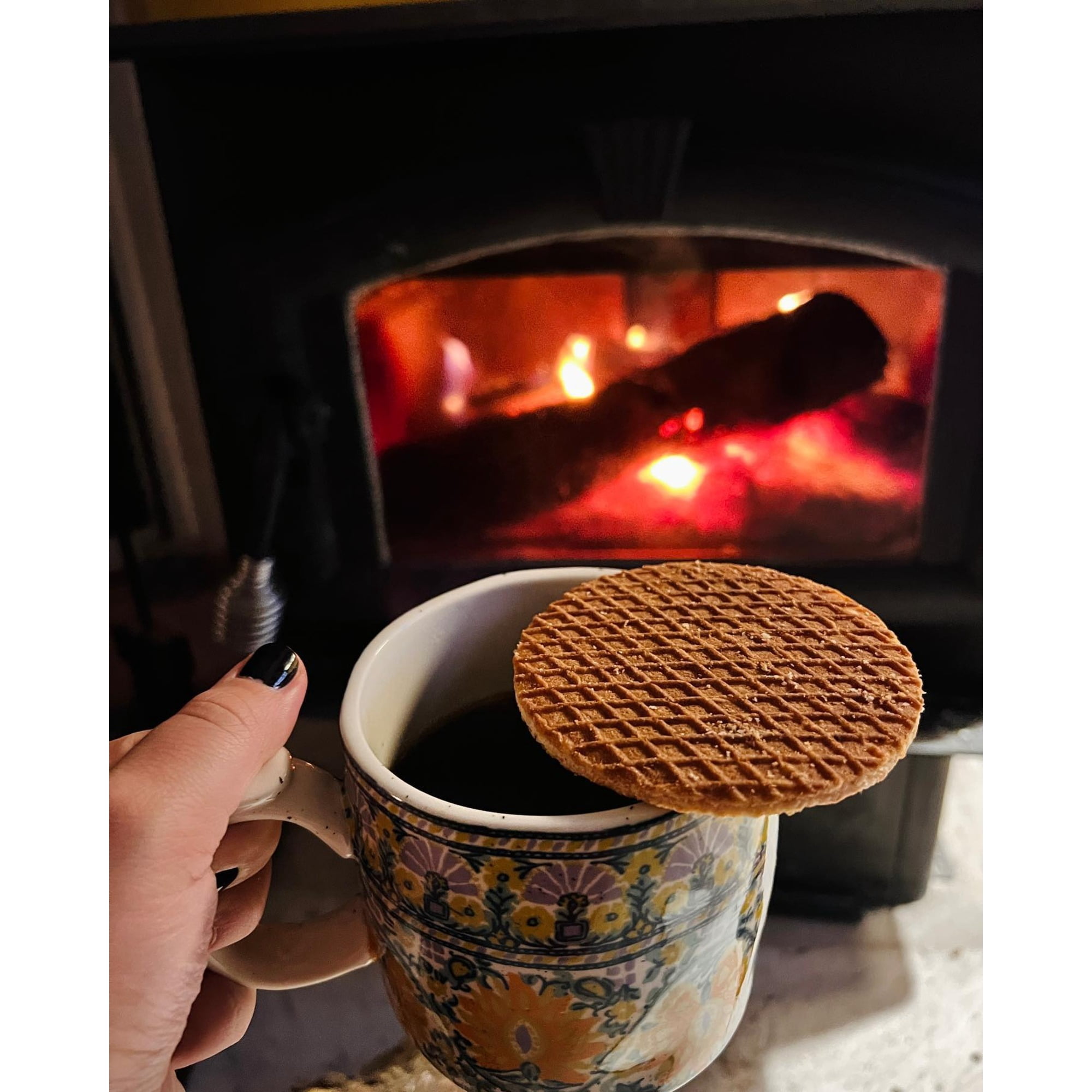 Dutch Waffle Company Stroopwafel Flavored Coffee, 12 oz. Pouch, Whole Bean