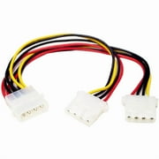 StarTech LP4 to 2x LP4 Power Y Splitter Cable M/F - 9