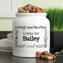Personalized Woof! Treat Jar