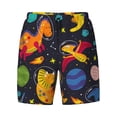 thumbnail image 5 of Rocae Dinosaurs in Space for Men's Swim Trunks Quick Dry With Two Side Pockets and One Lined Patch PocketMedium, 5 of 9
