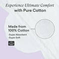 thumbnail image 3 of PurComfy Teens Period Pads with Wings for Tweens, Organic Cotton Sanitary Pads for Teen Girls 9-14, Teen Regular, 18 CT, 3 of 9