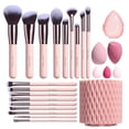 thumbnail image 1 of Set de brochas de maquillaje BS-MALL Premium sintéticas, 18 piezas con funda, 1 of 6