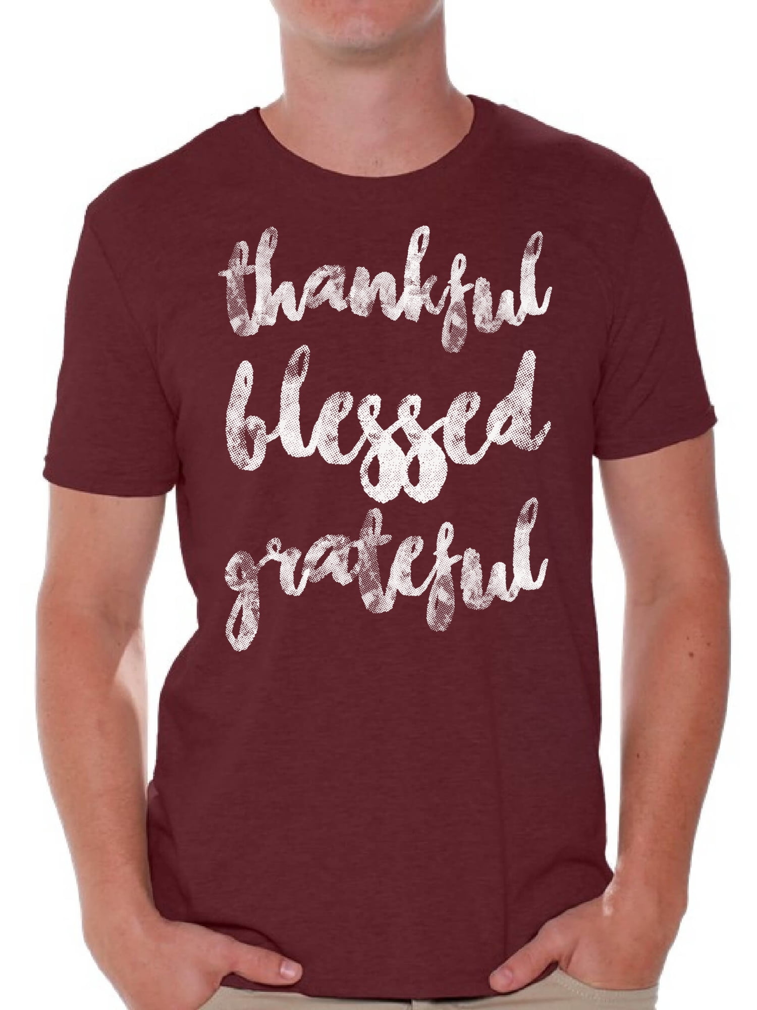 Awkward Styles Happy Thanksgiving TShirt Thankful Blessed Grateful