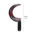 thumbnail image 3 of Fake Weapon Bloody Sickle Prop 13 Inch Plastic Halloween Accessory for Party Haunted House Decor, 3 of 3