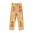 thumbnail image 4 of Xecao Pineapples Men's Straight Lounge Pajama Pants: The Ultimate in Comfortable Sleepwear, 4 of 9