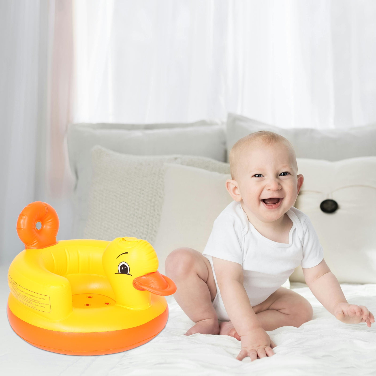 WORGEOUS Inflatable Duck Baby Seat For Babies 3-36 Months