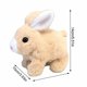 thumbnail image 1 of Linda mascota eléctrica de pelo largo de simulación, puede caminar y hablar, conejito de peluche de Pascua, interactivo juguete educativo para niños, regalos Fivean unisex, 1 of 2