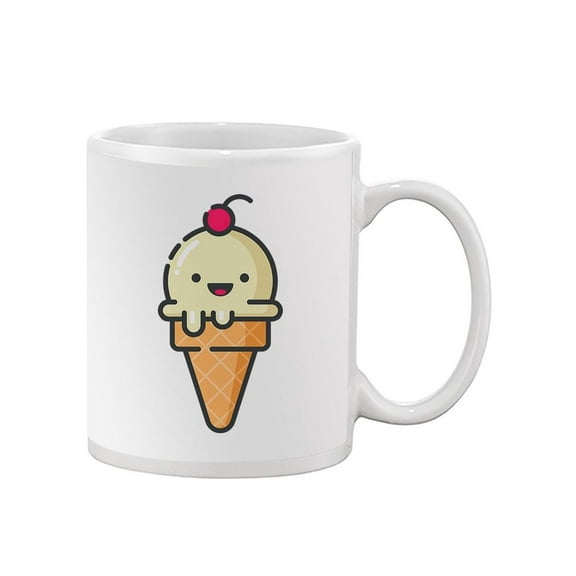 Smiley Ice Cream Design Mug  -Image by Shutterstock,