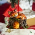 thumbnail image 3 of Moocorvic Christmas Gifts Forest Animal Acorn Ornaments for Xmas Tree Decorations, Winter Indoor Holiday Decor 4 Inch, 3 of 6
