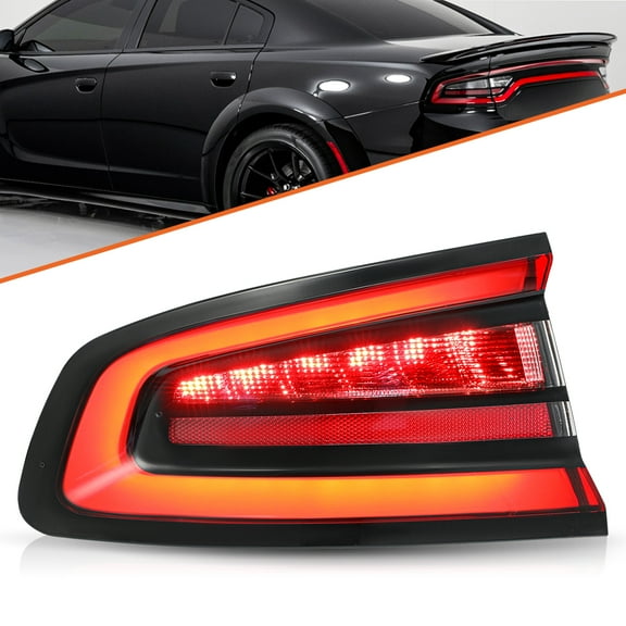 Driver Side Outer Tail lights For 2015-2023 Dodge Charger Rear Lamps LED 15-23