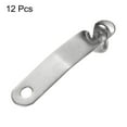 thumbnail image 3 of Uxcell 12pcs Single Button Kayak Paddle Snap Spring Clip 37x7mm V Shaped Hollow Lift Telescopic Locking Pole Clips, 3 of 5