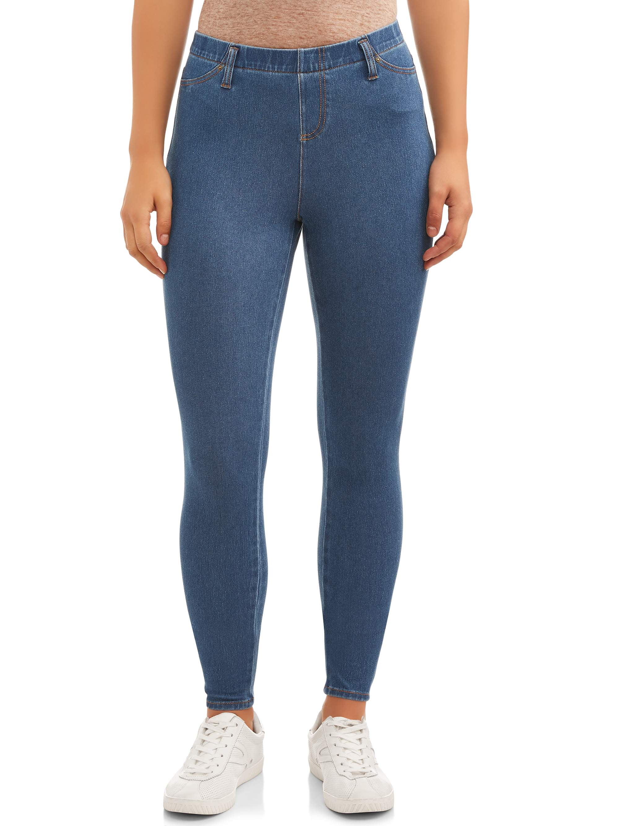Time and Tru - Time and Tru Women's Full Length Soft Knit Color Jeggings - Walmart.com - Walmart.com
