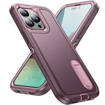 ShellTech for iPhone 15 Pro Max Case, iPhone 15 Pro Max Case with Kickstand, [Military Grade Shockproof][Three Layer Heavy Duty Drop Proof] Phone Case, Dustproof Phone Case for iPhone 15 Pro Max,D