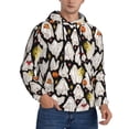 thumbnail image 2 of Picia Different Ghosts Pattern Casual Men's Hoodie - Lightweight Hooded Sweatshirt with Kangaroo Pocket, Comfortable Pullover for Everyday, Travel-XX-Large, 2 of 7