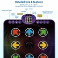 thumbnail image 3 of Tapete de Baile Luminoso para Niños SUNLIN con Bluetooth, 9 Teclas y 4 Modos, 3 of 8