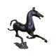 thumbnail image 2 of Ornamento de arte de caballo galopante de latón Pequeña estatua de animales coleccionables adornos de té Pet para el coche Desk Design Decoración de, 2 of 9