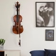 thumbnail image 2 of Soporte de pared para suspensión de violín con soporte para arco, soporte de pared para estudio doméstico, soporte para violín y viola, 2 of 5
