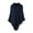 Dark Blue, variant on Women Winter Knit Hooded Poncho Cape Crochet Fringed Tassel Shawl Wrap Sweater
