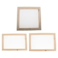 thumbnail image 1 of GUOOL 3pcs Wooden Paper Making patterns Frame Screen for DIY Paper Handcraft, 1 of 9