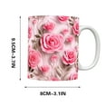 thumbnail image 2 of Valentine's Gifts 13 Oz Coffee Mug Sweet Rose Flower Cup Romantic Gifts for Women Men Wife Husband Her Him Friends Valentine’s Day Birthdays Christmas Gifts White Elephant Gag Gifts, 2 of 5