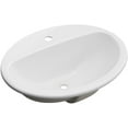 thumbnail image 6 of Proflo PF20171WH Rockaway 20-1/2" Oval Vitreous China Drop In Bathroom Sink - White, 6 of 6