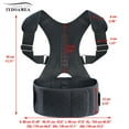thumbnail image 4 of IYDoaMea Magnetic Back Support Belt for Posture Correction & Thoracic Kyphosis Pain Relief, Black, L, 4 of 9