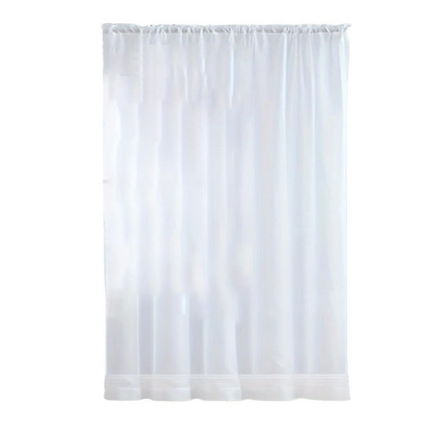 Feltree Oversized Translucent Window Curtain (51x62"), Rod-Pocket Design for Balcony/Office Privacy & Sun Protection
