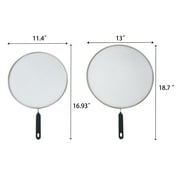 Mainstays 2-Piece Fine Aluminum Mesh Splatter Screen 11 and 13 Silver
