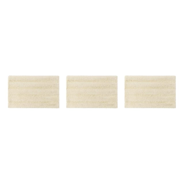 Alfombrilla absorbente Matsuzay fuerte absorción de agua secado rápido Chenille baño cocina Blanco lechoso