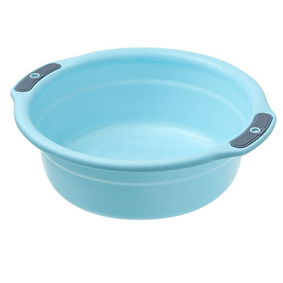 Plastic Wash Basin Laundry Tub Hand Wash Basin Thickened Non Slip Large Capacity for Clothes Face Feet with Portable Lightweight Design