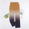 thumbnail image 2 of UAMVSH Women's Fuzzy Pajama Pants Gradient Warm Cozy Pj Bottoms Soft Flannel Fleece Thermal Wide Leg Sleepwear with Pockets, 2 of 5