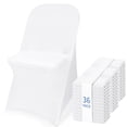 thumbnail image 1 of Fundas de silla plegables Fixwal Spandex Stretch White x36, 1 of 8