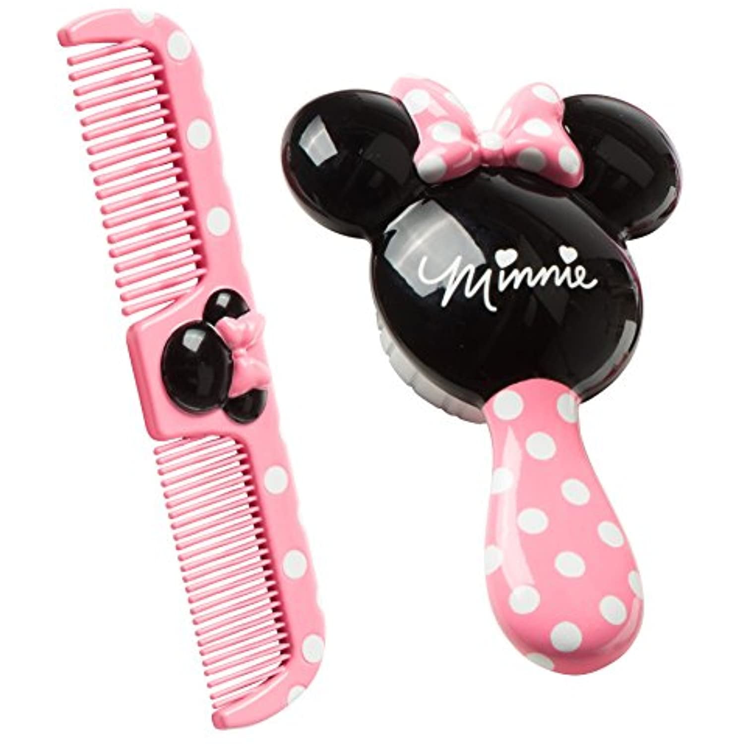 Disney Baby Minnie Hair Brush And Wide Tooth Comb Set - Walmart.com