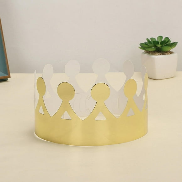 Queen's Crown King Hats Party Supplies Her Majesty Paper 20pcs Gold 63 X 16 Cm Celebration Wedding Decor