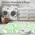 thumbnail image 5 of ODIKA 2'x3' Machine Washable Non-Slip Area Rug, Verdant Aura Swirl Abstract High Traffic Rug, Green, 393653, 5 of 7