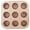 Gold 9-Cavity, variant on Non-Stick Canelé Mold Pan, Heavy-Duty Carbon Steel Bakeware for Perfect French Cannelés, 4/6/9/12-Cavity