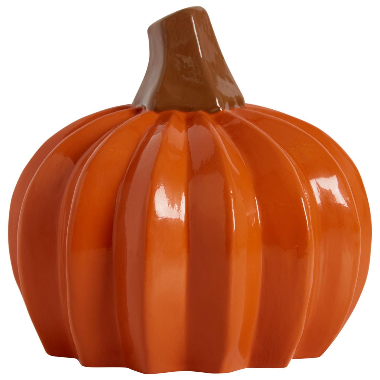 Way To Celebrate Orange Shiny Pumpkin, 3 Inch