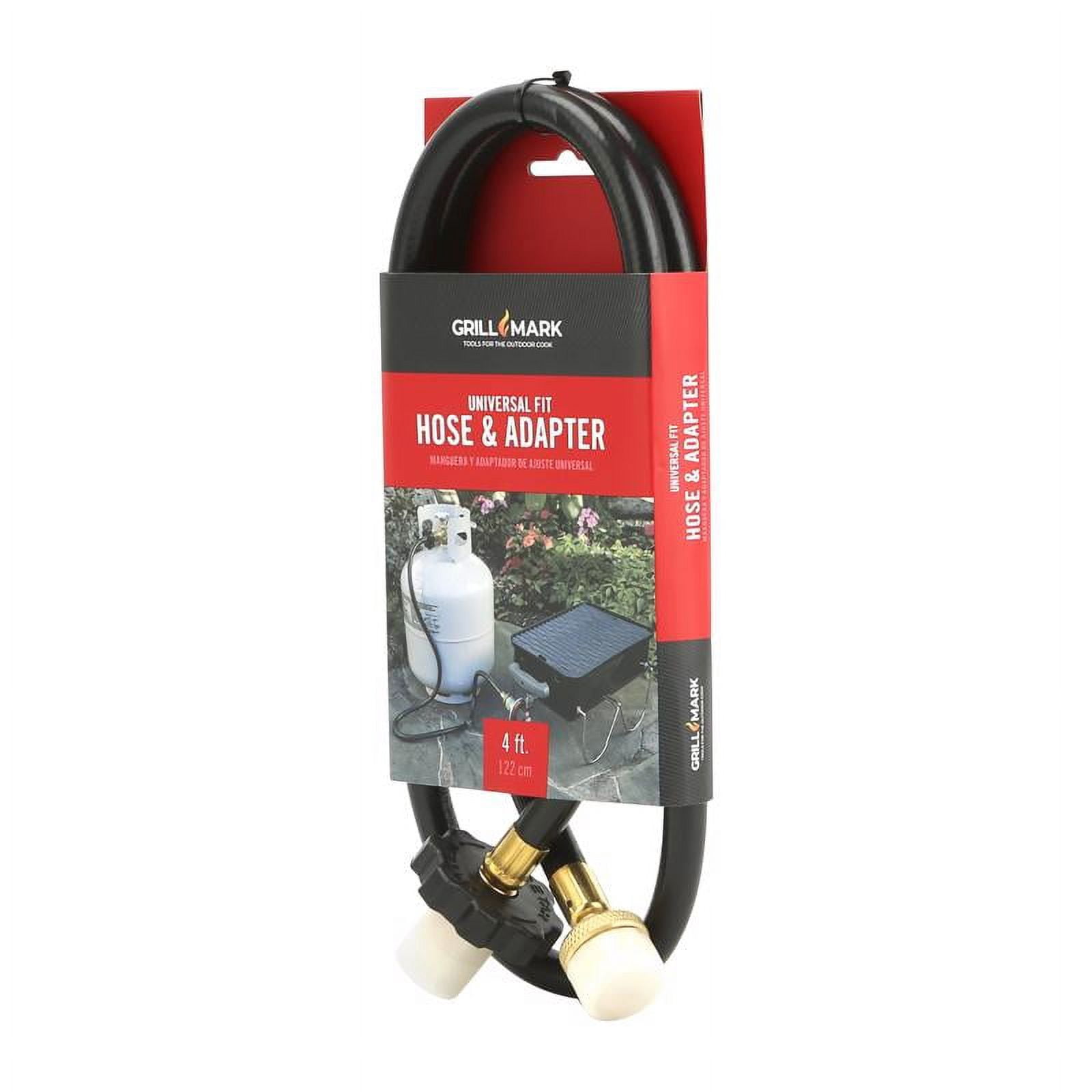 Grill Mark 8083936 Rubber Gas Line Hose & Adapter for Universal