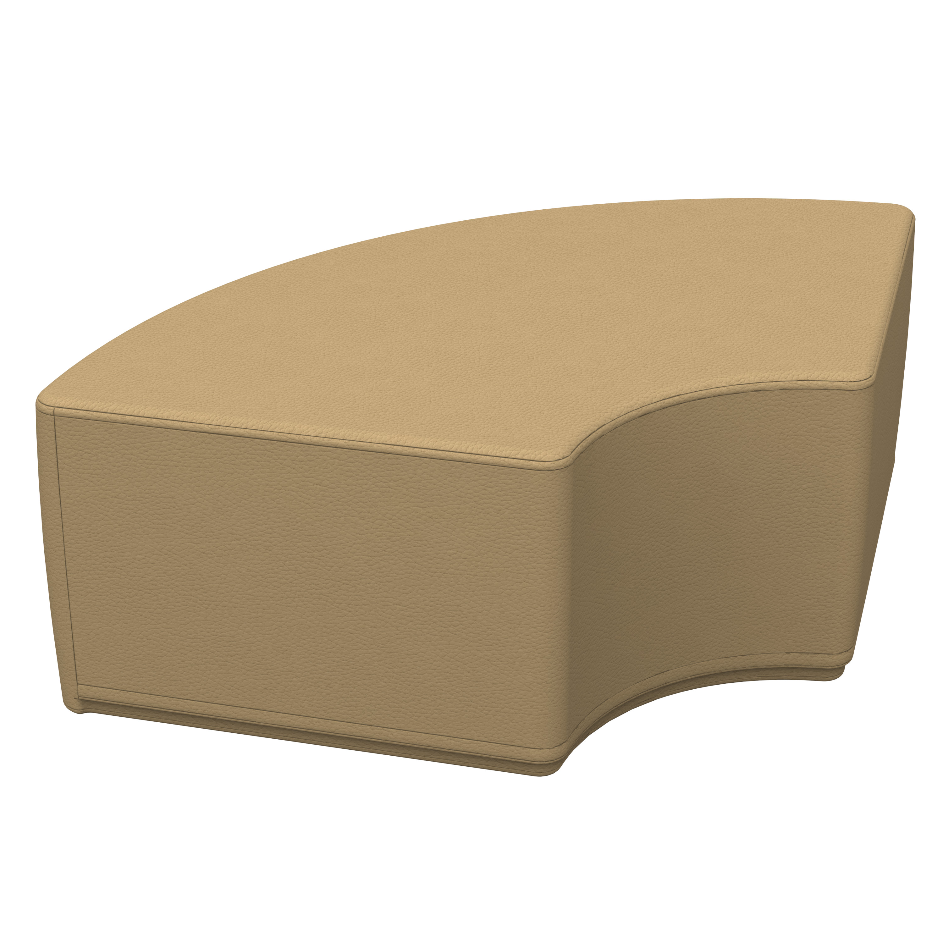 SoftZone® Quarter Circle Ottoman Junior - Sand - Walmart.com