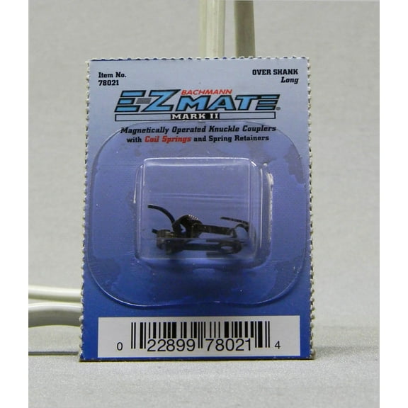 Bachmann HO Scale E-Z Mate Mark II Over Shank COUPLERS - Long - 1 Pair
