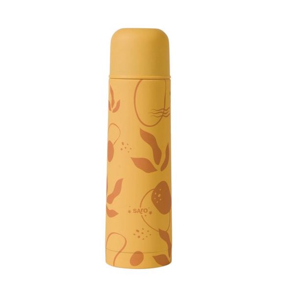 SARO 16.9oz Mustard Yellow Insulated Stainless Steel Water Bottle - Hot & Cold, Leakproof