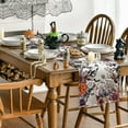 thumbnail image 4 of Jack-O''-Lantern Pumpkin Floral Ghost Halloween Table Runner, Eucalyptus Kitchen Dining Table Decoration for Home Party Decor 13x72 Inch, 4 of 6