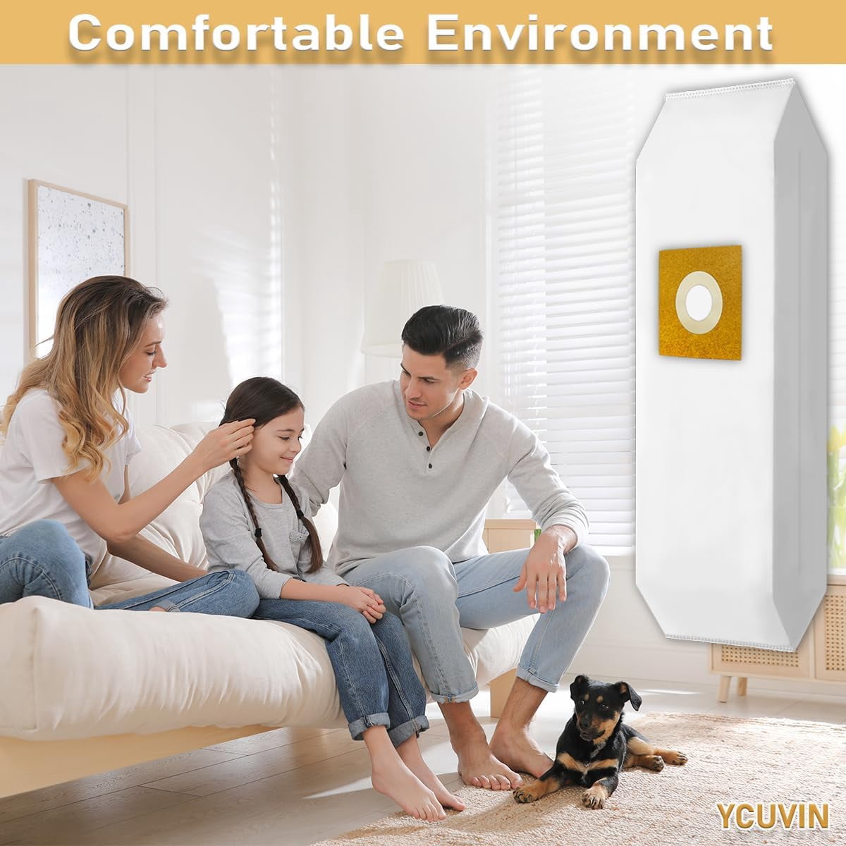 9 Packs Type Y Z HEPA Cloth Vacuum Bags Compatible with Hoover Windtunnel Vacuum AH10040 4010801Y 4010100