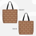 thumbnail image 2 of Honeii Owl Mandala Print Tote Bag, Reusable Grocery Shopping Bag,Shoulder Bag with Inner Pocket, 2 of 7
