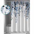 thumbnail image 3 of Small Stall Shower Curtain 48x72 Inch Narrow Half Size Blue Eucalyptus Leaves Bath Curtains Bathroom Decor Summer Farmhouse Botanical Waterproof Fabric Shower Curtain Set with Hooks 48 Inch, 3 of 6