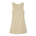 thumbnail image 2 of French Toast Girls' Bow Front A-Line Jumper - khaki, 6 (Little Girls), 2 of 5