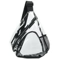 thumbnail image 4 of TuseyRxln Clear Sling Bag, Mini PVC Crossbody Shoulder Backpack, Transparent Casual Chest Daypack for Women & Men, Perfect for Hiking, Stadium or Concerts, 4 of 8